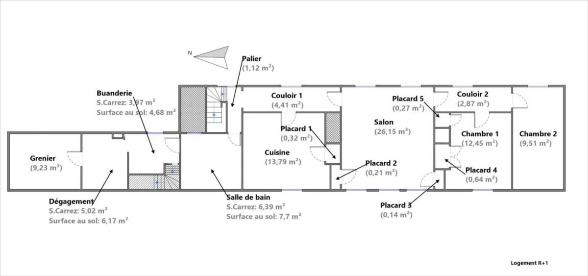 Appartement - 5 pièces - 98,28 m²